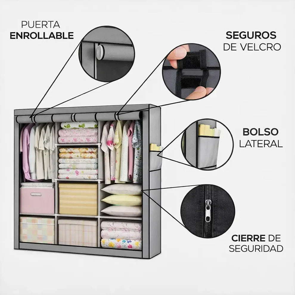 MaxCloset™ Closet Multiuso + MaxClean 3 en 1 Robot Aspirador